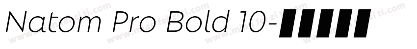Natom Pro Bold 10字体转换